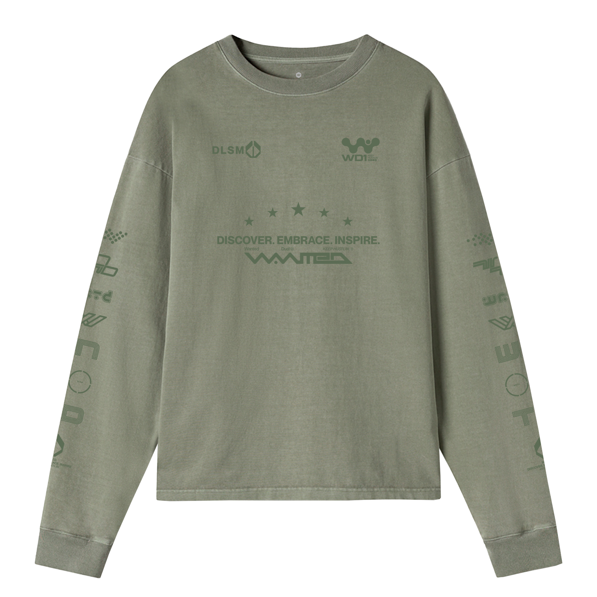 Oversized Long Sleeve T-Shirt  - Mind and Matter