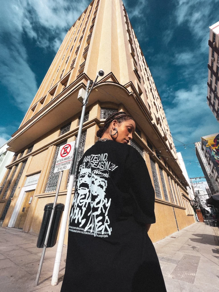 Classic T-Shirt – Twin Masks Long Sleeve - Image 5